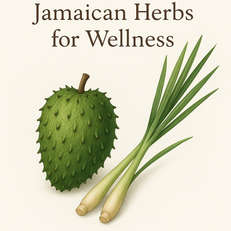 Discover the Healing Power of Jamaican Herbs: Soursop and Lemongrass for Wellness and Flavor